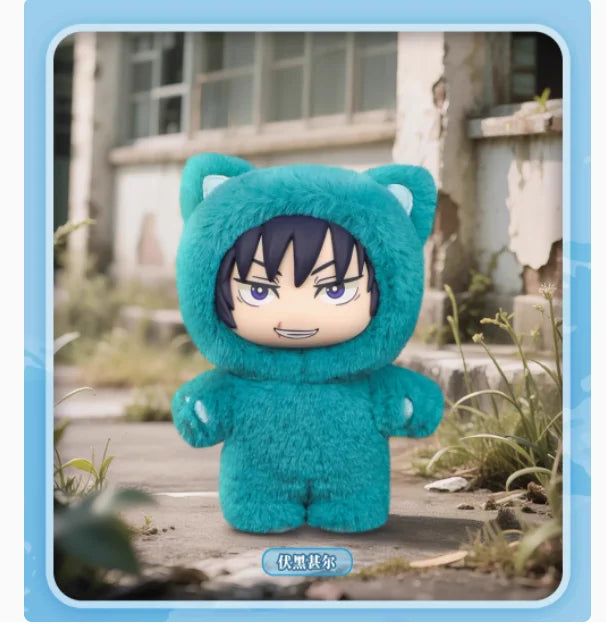 Original  Jujutsu Kaisen 2 Cat Ear Plushie Series Blind Box Mystery Box Anime Figure Room Decoration Collection Kids Gifts